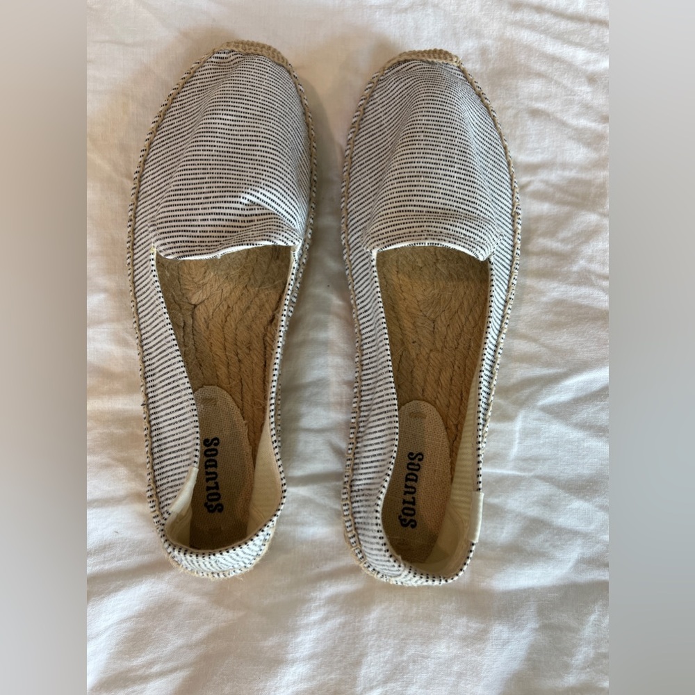 Never worn Espadrilles by Soludos — size 9.5. Perfect shoe for summer!!